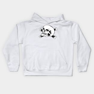 HomeSchoolTattoo Skull and Crossbones Kids Hoodie